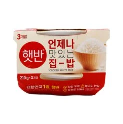 CJ Microwavable Cooked White Rice (Hetbahn) 630g (3X210g)