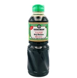 Kikkoman Naturally Brewed Less Salt Soy Sauce 480ml