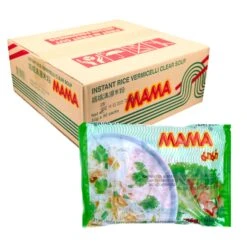 Box Of MAMA Oriental Style Instant Rice Vermicelli Clear Soup (55g*30Pcs)