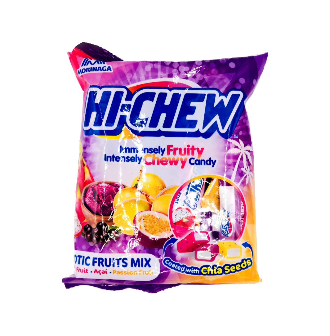 Morinaga Hi-Chew Exotic Fruits Flavour (Dragon Fruit, Acai & Passion Fruit) Chewy Sweets 100g 3 Morinaga Hi-Chew Exotic Fruits Flavour (Dragon Fruit, Acai & Passion Fruit) Chewy Sweets 100g