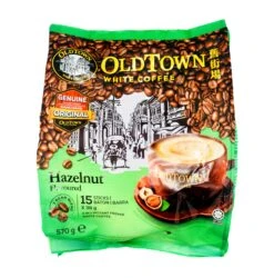 Old Town Instant White Coffee 3 In 1 - Hazelnut Flavoured (15 Sticks*38g) 570g (Max 2 Packs Per Order)