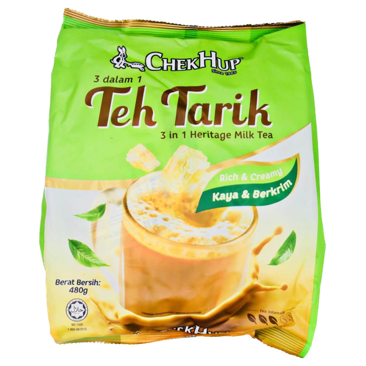 Chek Hup Teh Tarik 3 In 1 Heritage Milk Tea (40g*12sacet) 420g 3 Chek Hup Teh Tarik 3 In 1 Heritage Milk Tea (40g*12sacet) 420g