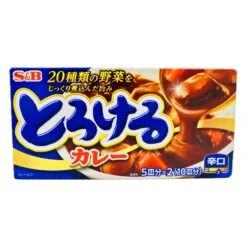 S&B Torokeru Curry Roux Hot 180g