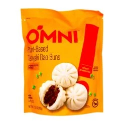 Omni Plant-Based Teriyaki Bao Buns - Pork Style Mince (Vegan) (4 Pieces) 200g (Frozen)