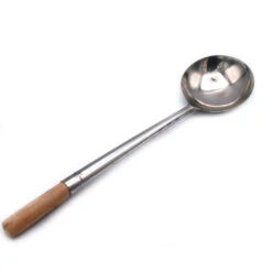 Metal Ladle 11cm-12cm Diameter With Wooden Handle 33cm-36cm