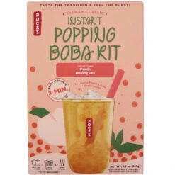 Pocas Instant Popping Boba Kit (Peach Oolong Tea) (3 Kits) 255g