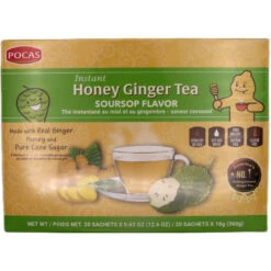 Pocas Instant Honey Ginger Tea Soursop Flavour (20pcs*18g) 360g
