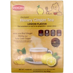Pocas Instant Honey Ginger Tea Lemon Flavour (20pcs*18g) 360g