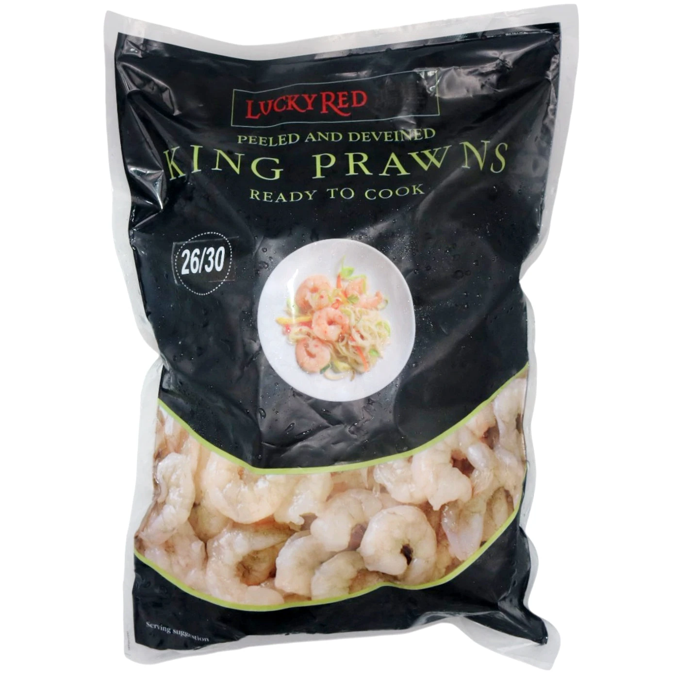 Lucky Red Peeled And Deveined King Prawns 900g (Size 26-30) (Frozen) 3 Lucky Red Peeled And Deveined King Prawns 900g (Size 26-30) (Frozen)