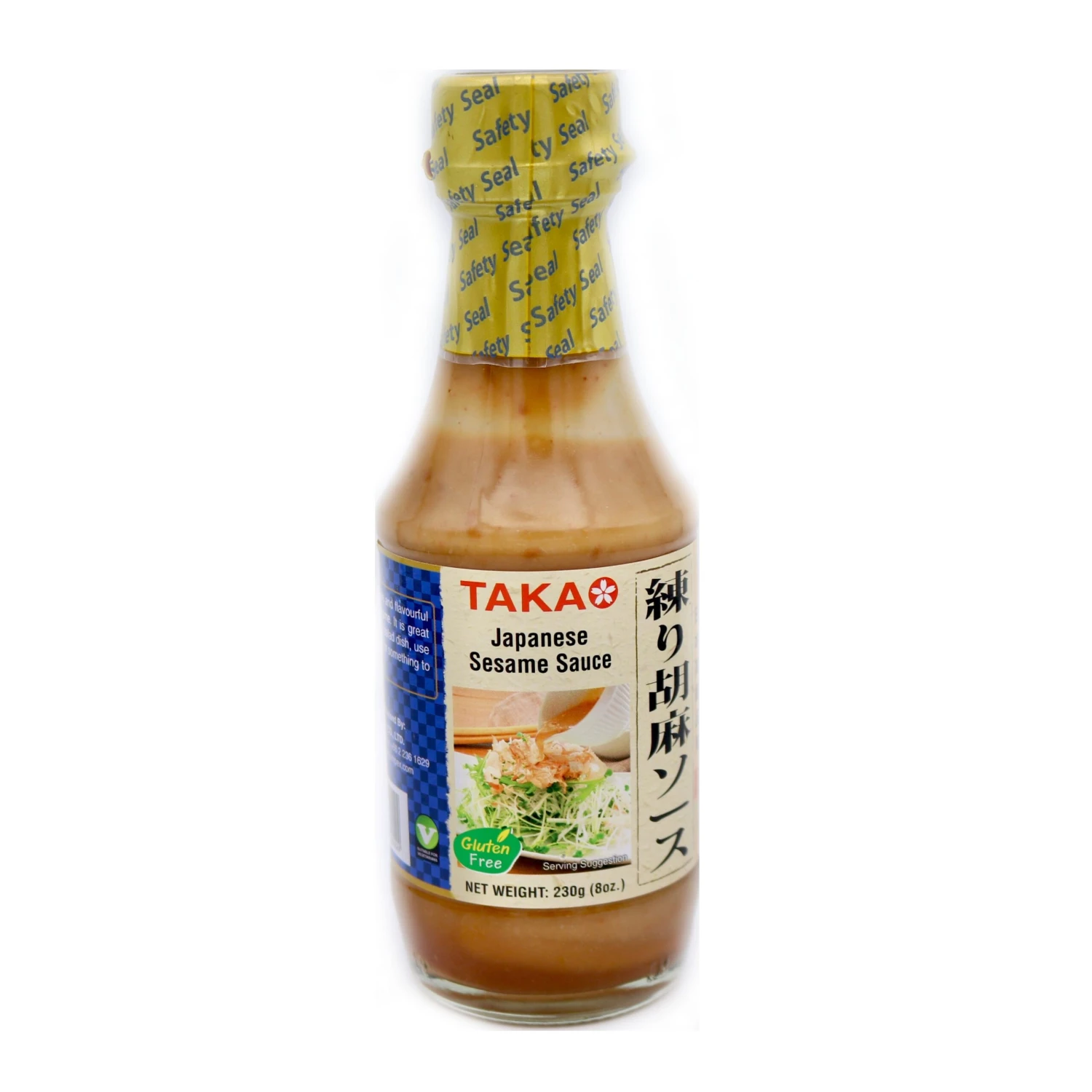 Takao Japanese Sesame Sauce (Gluten Free) 230g 3 Takao Japanese Sesame Sauce (Gluten Free) 230g