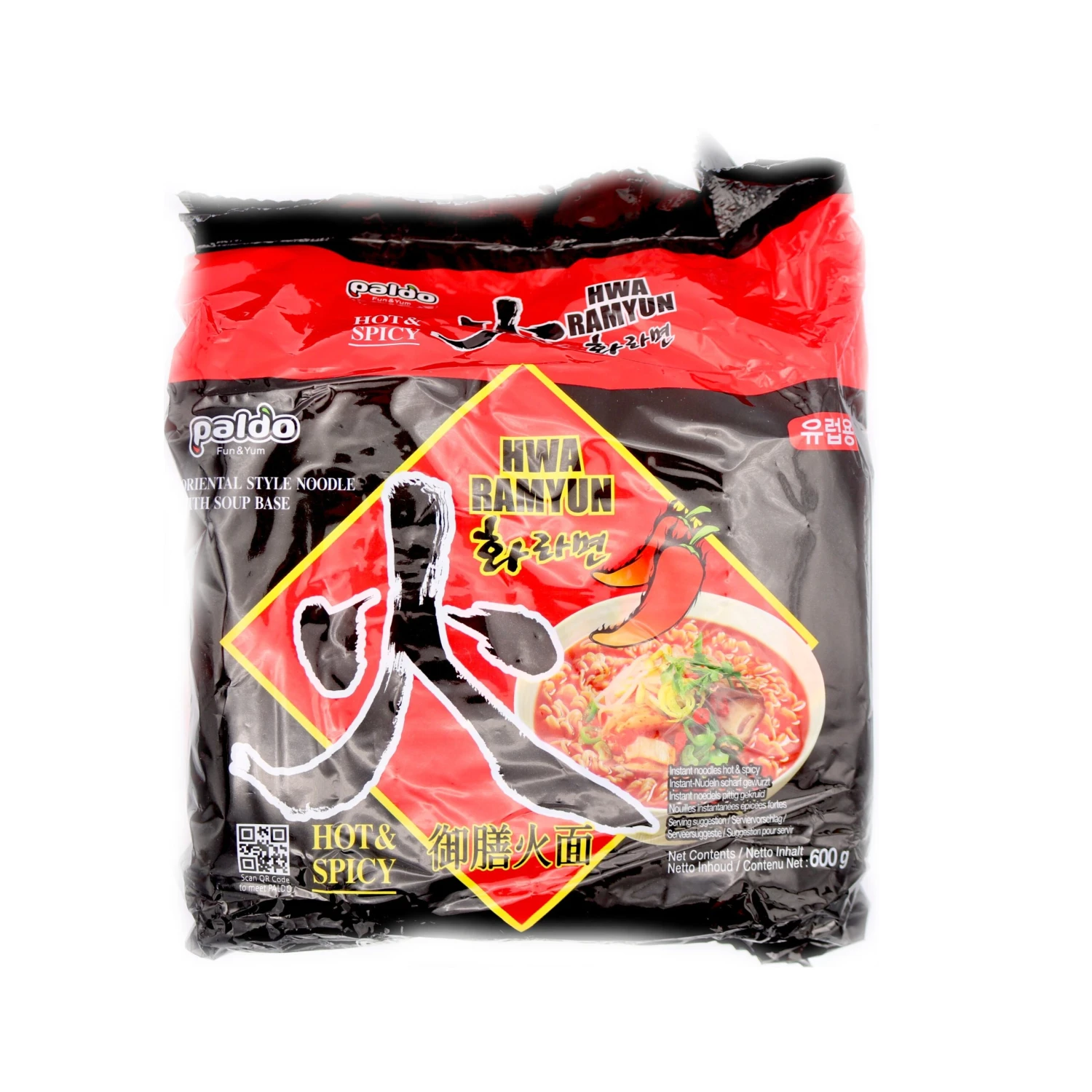 Paldo Hwa Ramyun Hot & Spicy (120g*5Pcs) 600g 3 Paldo Hwa Ramyun Hot & Spicy (120g*5Pcs) 600g