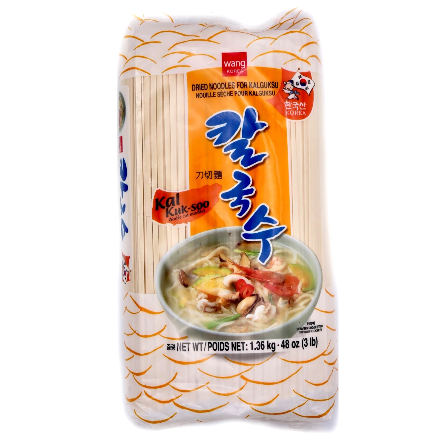 Wang Kal Kuksoo (Knife-Cut Noodles) 1.36kg 3 Wang Kal Kuksoo (Knife-Cut Noodles) 1.36kg