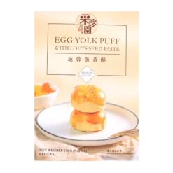 CZY Brand Egg Yolk Puff With Lotus Seed Paste 270g