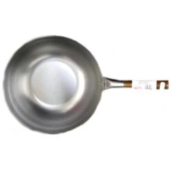 Carbon Steel London Wok - 13 Inch Flat Bottom