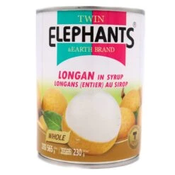 Twin Elephants Longan In Syrup 565g