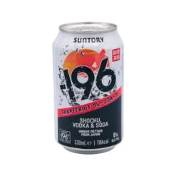 Suntory -196 Grapefruit Shochu, Vodka & Soda (Alc. 6% Vol.) 330ml