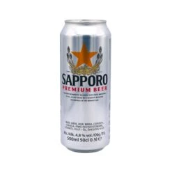 Sapporo Premium Beer (Alc. 4.8% Vol.) 500ml