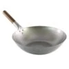 Carbon Steel London Wok - 14 Inch Flat Bottom 2 Carbon Steel London Wok - 14 Inch Flat Bottom -Honor Shop TukTukMart Wok Metal