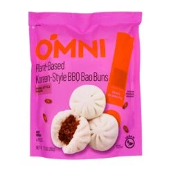 Omni Plant-Based Korean-Style BBQ Bao Buns - Pork Style Mince (Vegan) (4 Pieces) 200g (Frozen)