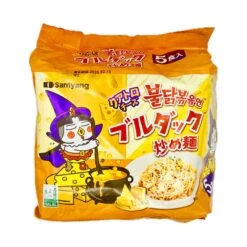 Samyang Buldak Ramen 4 Cheese Flavour Instant Noodles (145g*5packs) (Halal) 725g