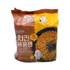 Paldo Stir-Fried Chicken Noodle With Spicy Soy Sauce (130g*4 Packs) 520g