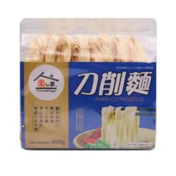 Tanoshiya Knife-Cut Noodles (Blue) 400g