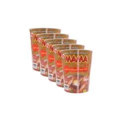 BUNDLE 5 Pack MAMA Oriental Style Instant Cup Noodles Shrimp Creamy Tom Yum Flavour 70g