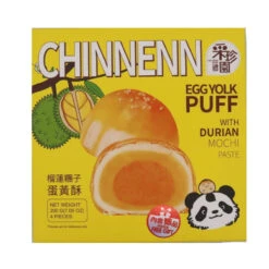Chinnenn Egg Yolk Puff With Durian Mochi Paste 200g